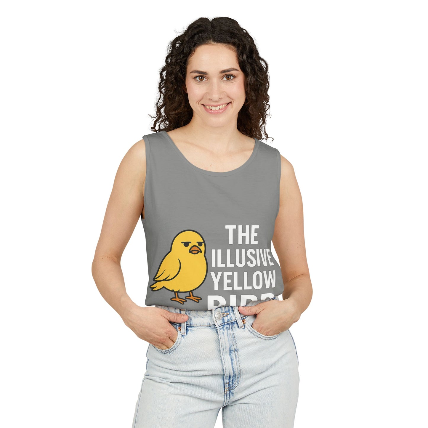 Whimsical Bird Tank Top - Fun Unisex Apparel for Summer, Casual Wear, Gifts for Bird Lovers, Unique Graphic Tees, Funny Summer Tanks