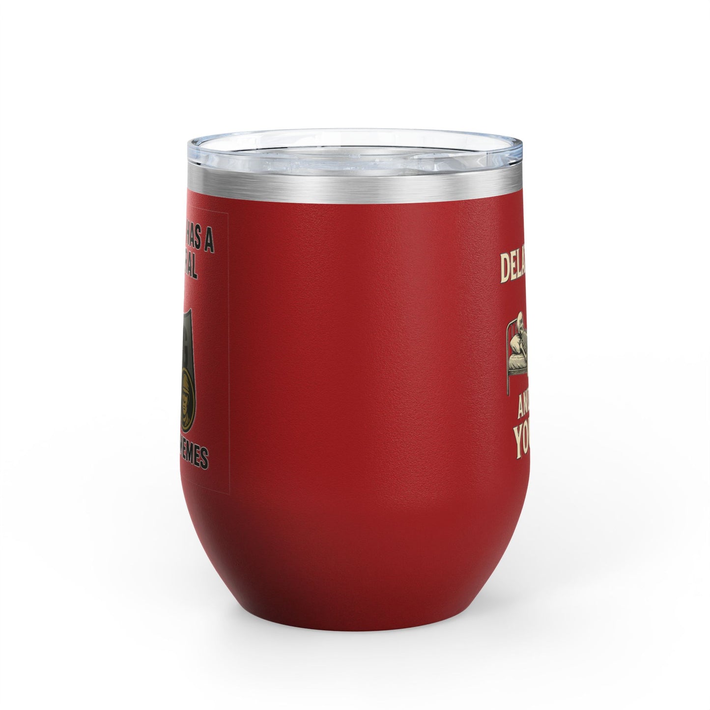 Funny Army Meme Wine Tumbler, 12oz - Perfect Gift for Veterans, Army Moms, Bachelorette Parties, Humor Lovers, Home Bar
