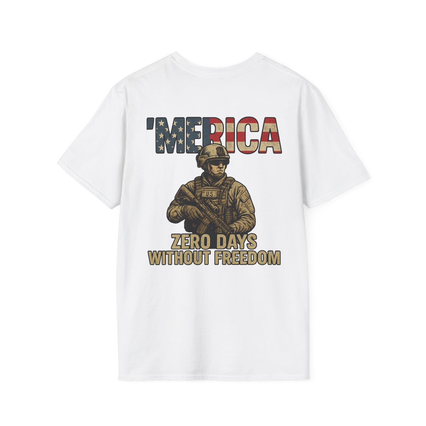 Patriotic Graphic Tee, Funny Army T-Shirt for Veterans, 4th of July Shirt, Memes Lover Gift, Casual Wear, Military Humor Apparel