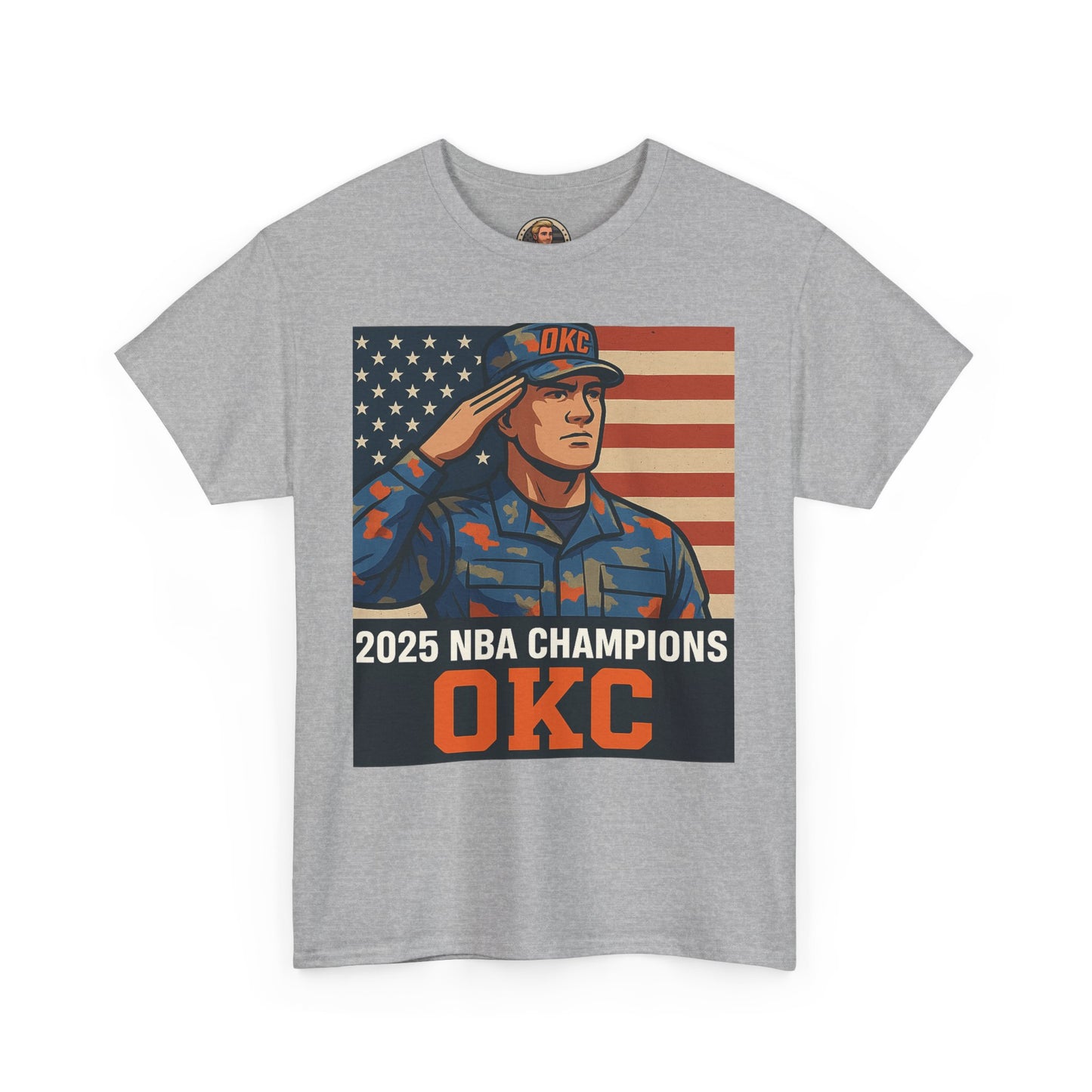 Unisex Heavy Cotton Tee | 2025 NBA Champions, Patriot Humor Shirt, U.S. Army Memes Apparel, Military Tee, Sports Fan Gifts