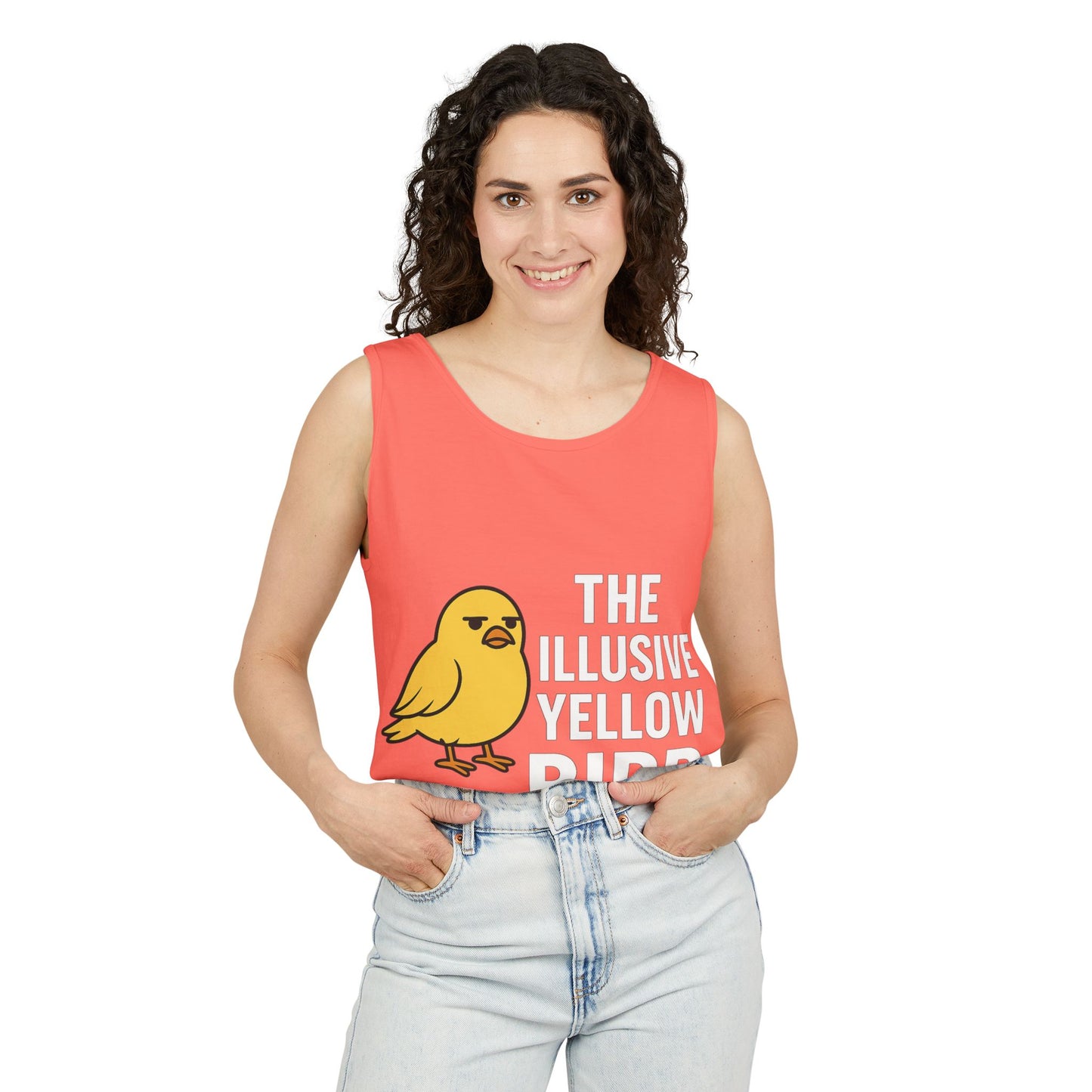 Whimsical Bird Tank Top - Fun Unisex Apparel for Summer, Casual Wear, Gifts for Bird Lovers, Unique Graphic Tees, Funny Summer Tanks