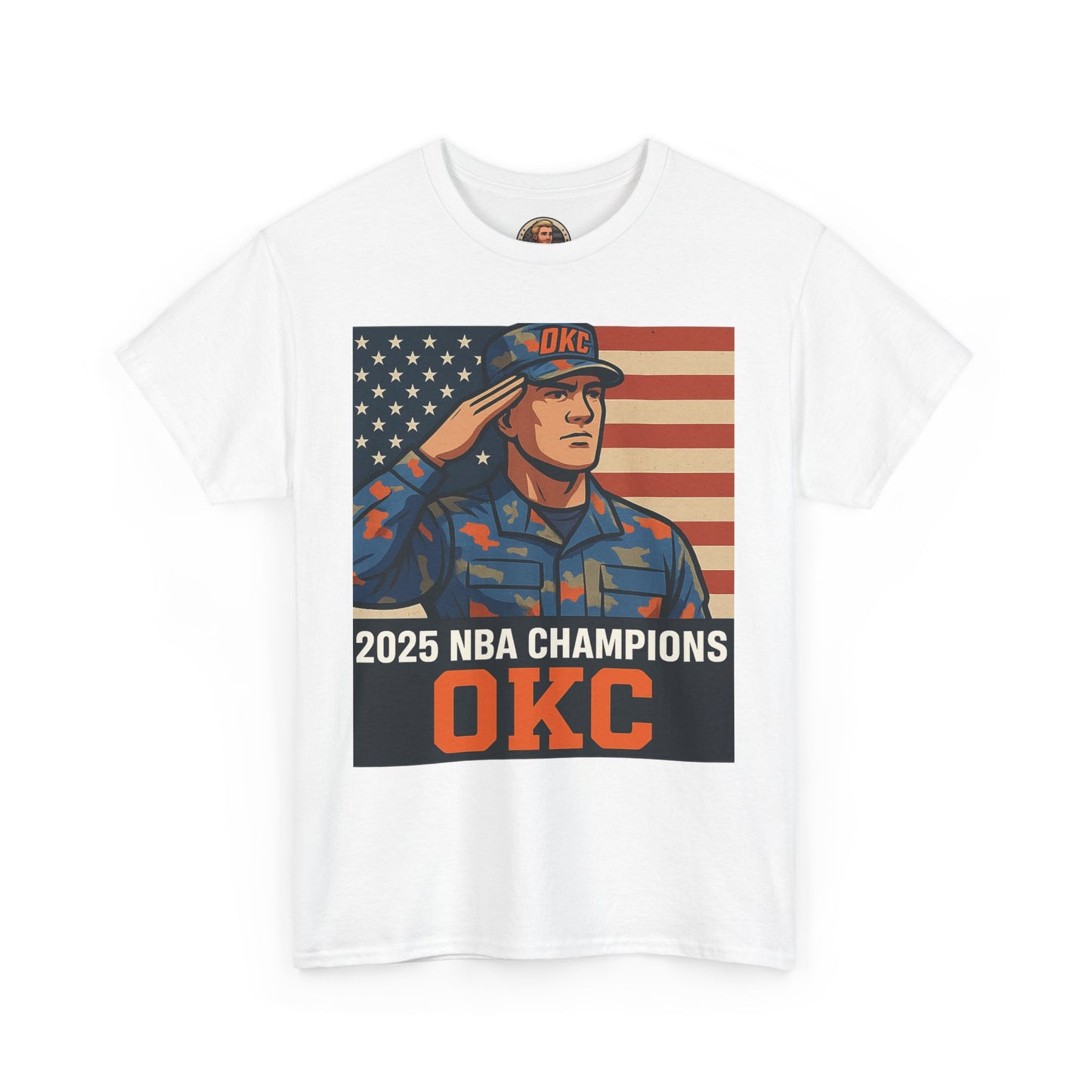 Unisex Heavy Cotton Tee | 2025 NBA Champions, Patriot Humor Shirt, U.S. Army Memes Apparel, Military Tee, Sports Fan Gifts