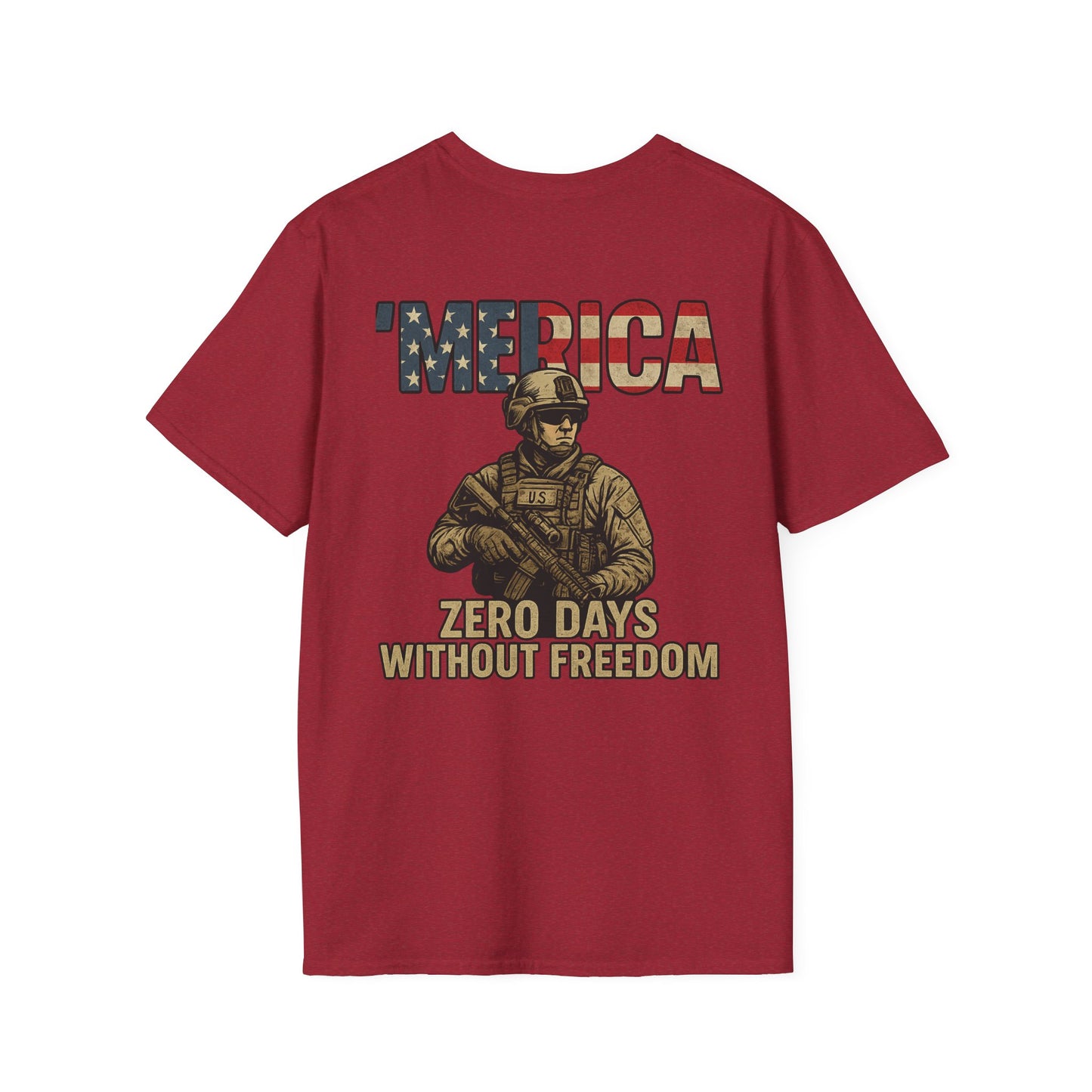 Patriotic Graphic Tee, Funny Army T-Shirt for Veterans, 4th of July Shirt, Memes Lover Gift, Casual Wear, Military Humor Apparel