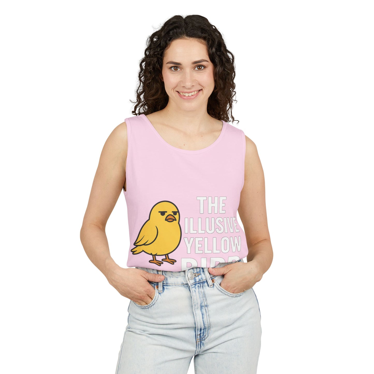 Whimsical Bird Tank Top - Fun Unisex Apparel for Summer, Casual Wear, Gifts for Bird Lovers, Unique Graphic Tees, Funny Summer Tanks