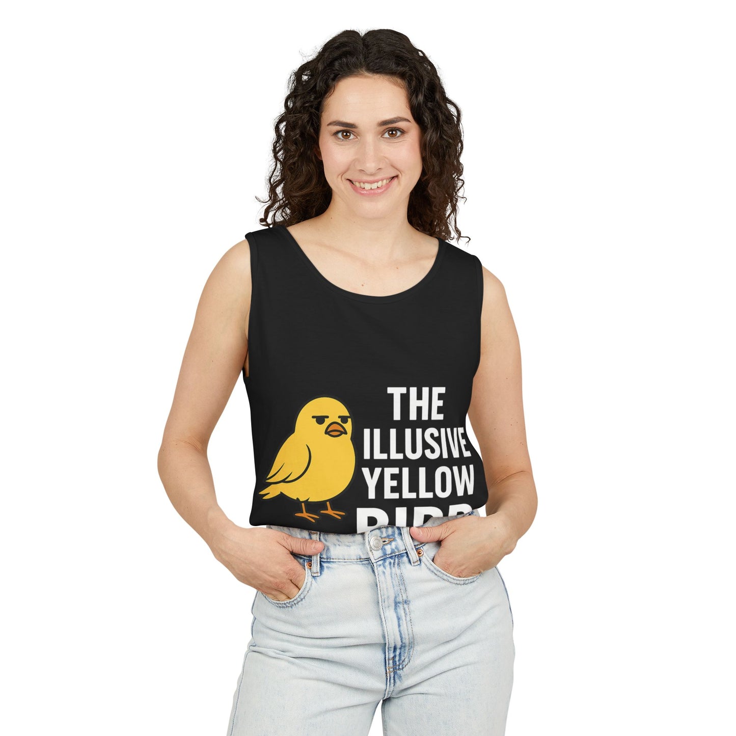 Whimsical Bird Tank Top - Fun Unisex Apparel for Summer, Casual Wear, Gifts for Bird Lovers, Unique Graphic Tees, Funny Summer Tanks