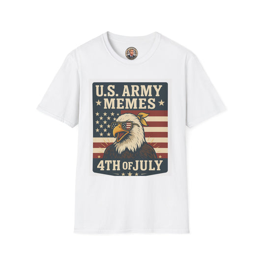 Patriotic Graphic Tee, Funny Army T-Shirt for Veterans, 4th of July Shirt, Memes Lover Gift, Casual Wear, Military Humor Apparel