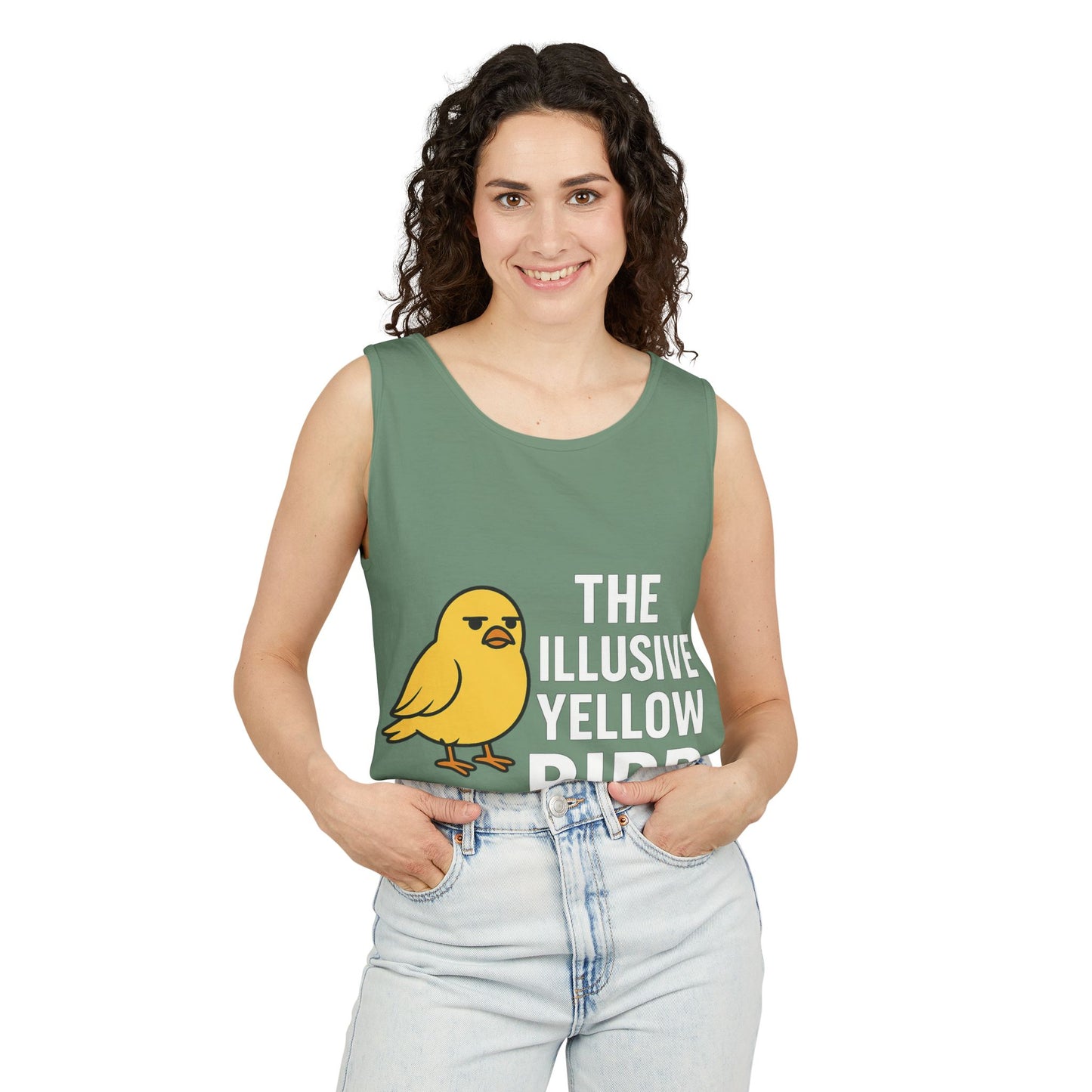 Whimsical Bird Tank Top - Fun Unisex Apparel for Summer, Casual Wear, Gifts for Bird Lovers, Unique Graphic Tees, Funny Summer Tanks
