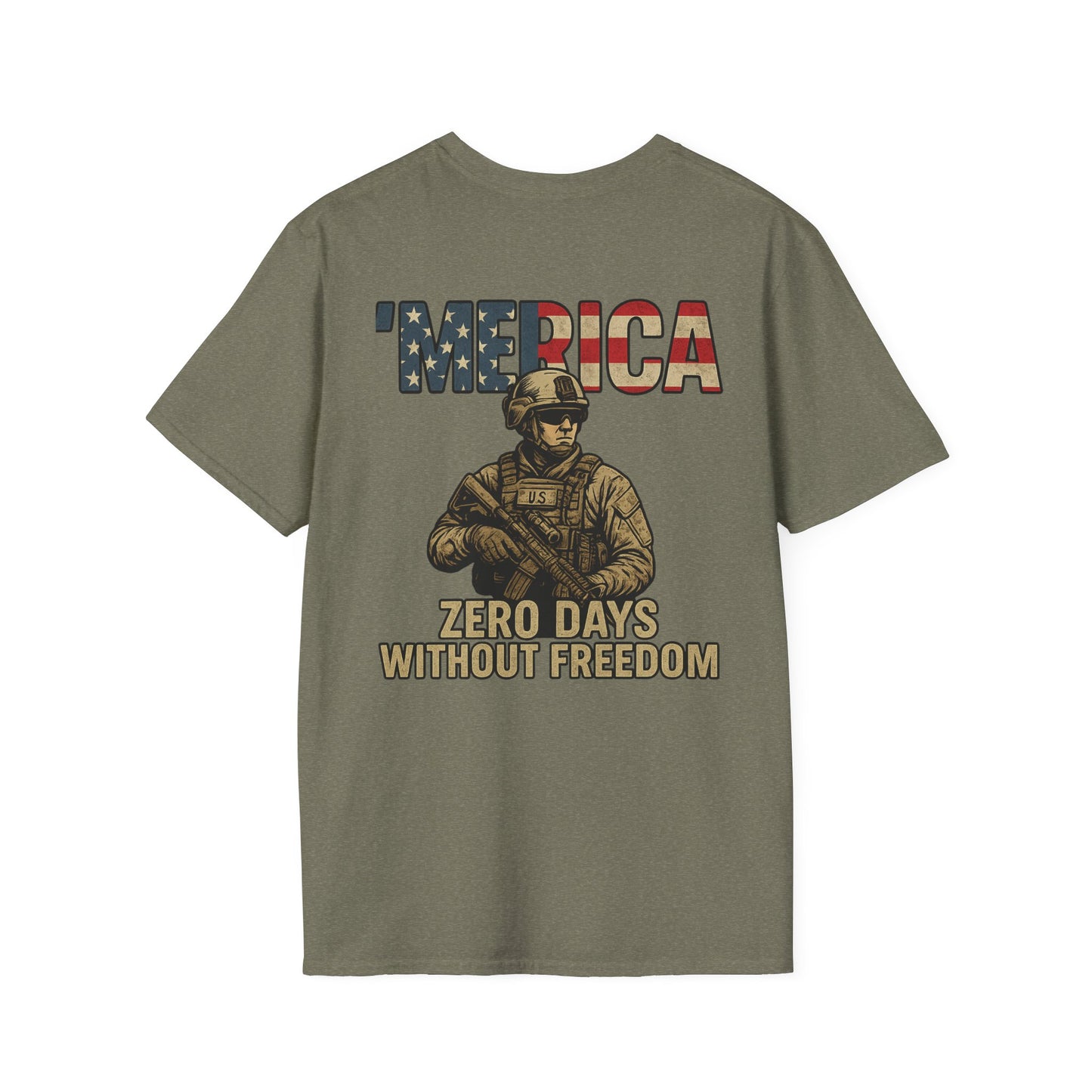 Patriotic Graphic Tee, Funny Army T-Shirt for Veterans, 4th of July Shirt, Memes Lover Gift, Casual Wear, Military Humor Apparel