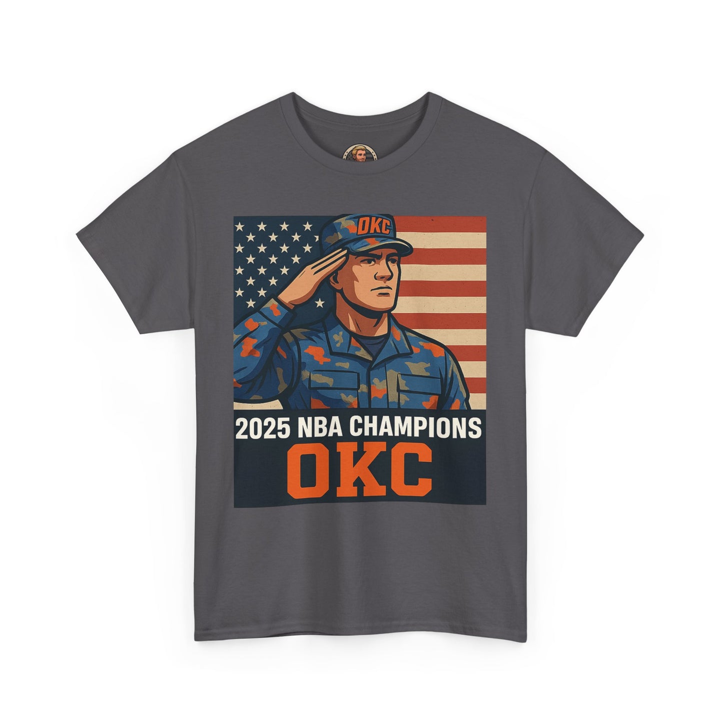 Unisex Heavy Cotton Tee | 2025 NBA Champions, Patriot Humor Shirt, U.S. Army Memes Apparel, Military Tee, Sports Fan Gifts
