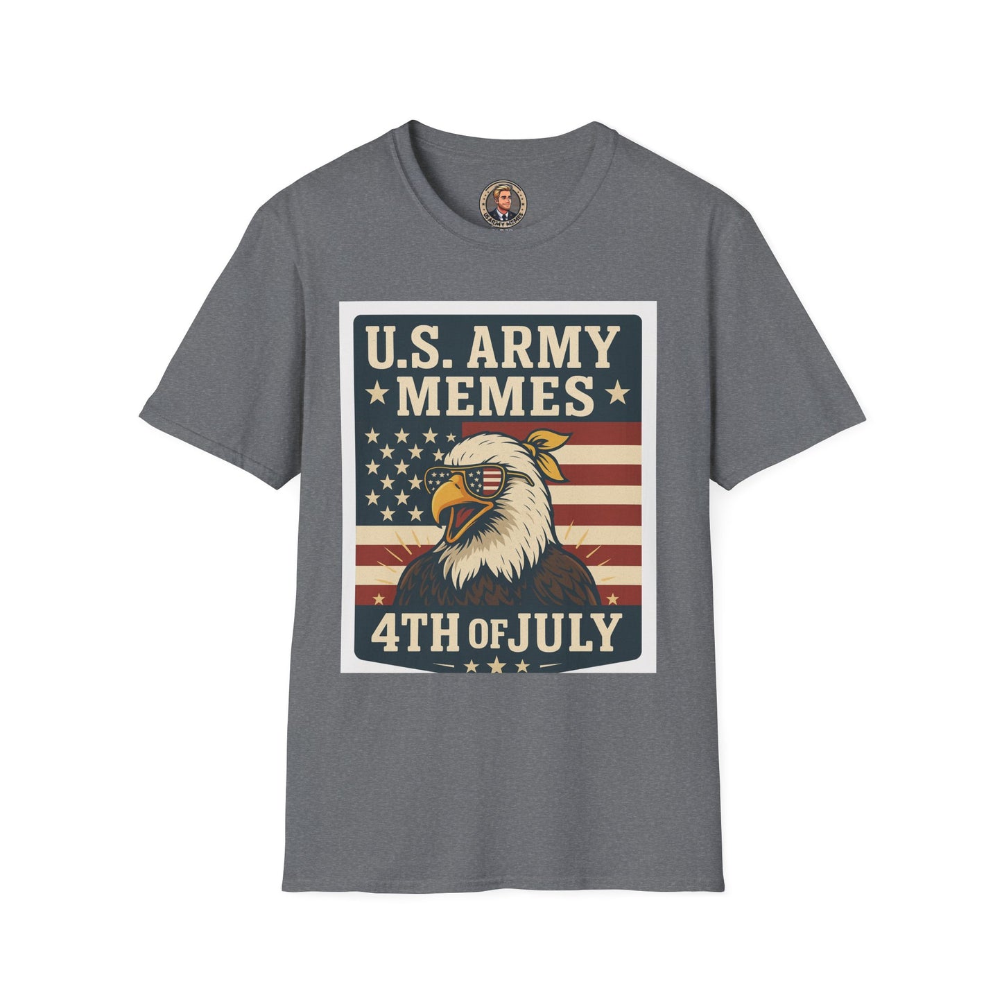 Patriotic Graphic Tee, Funny Army T-Shirt for Veterans, 4th of July Shirt, Memes Lover Gift, Casual Wear, Military Humor Apparel