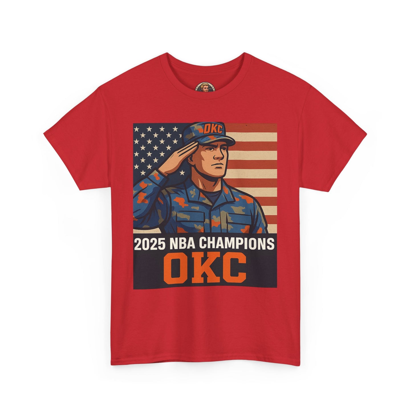 Unisex Heavy Cotton Tee | 2025 NBA Champions, Patriot Humor Shirt, U.S. Army Memes Apparel, Military Tee, Sports Fan Gifts