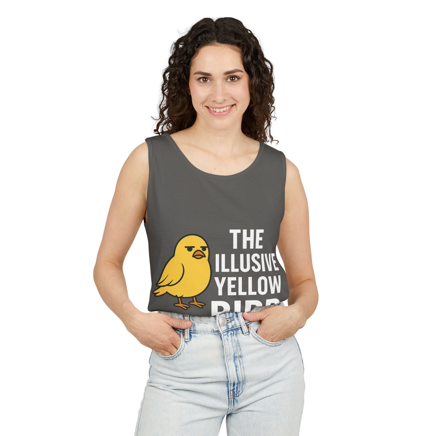 Whimsical Bird Tank Top - Fun Unisex Apparel for Summer, Casual Wear, Gifts for Bird Lovers, Unique Graphic Tees, Funny Summer Tanks