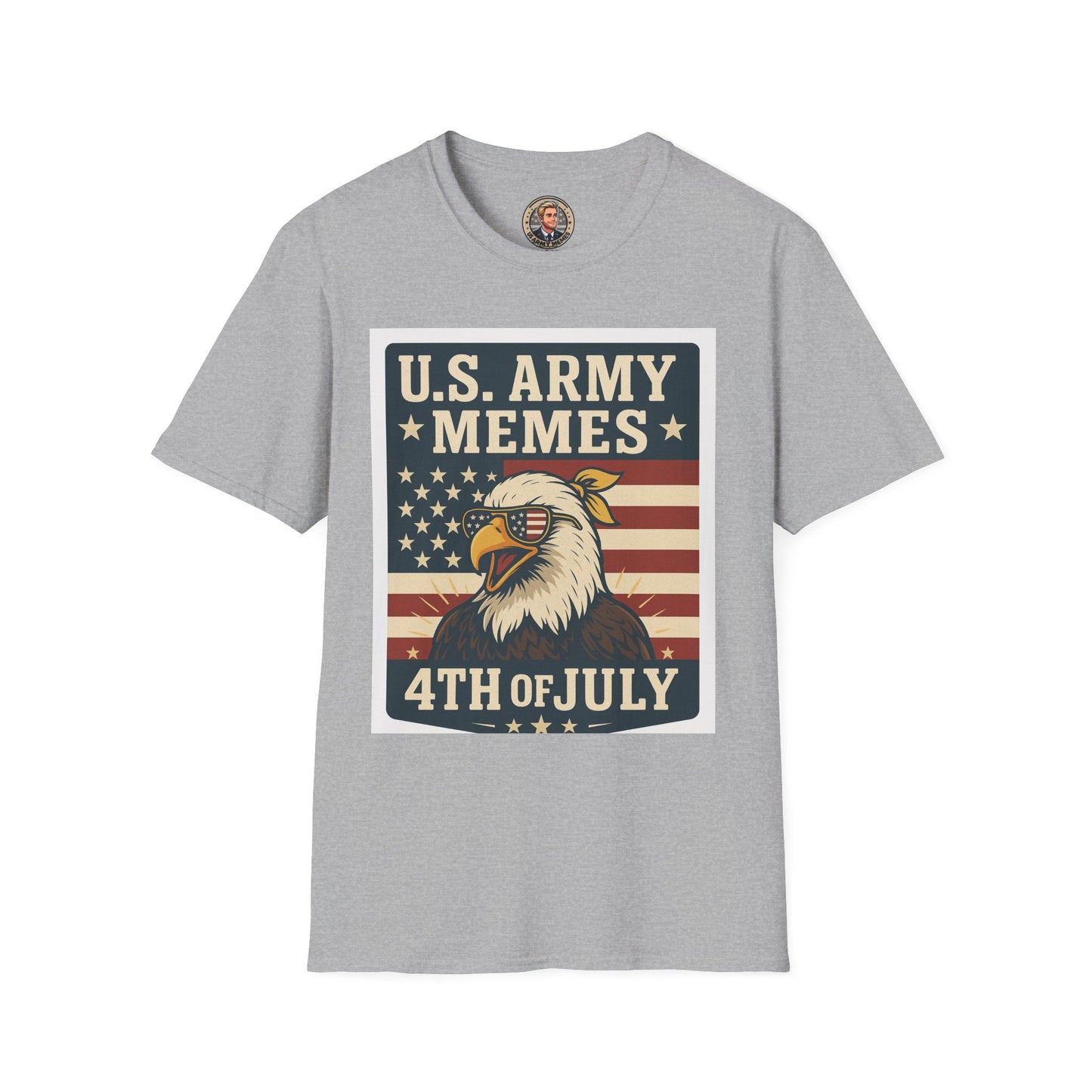 Patriotic Graphic Tee, Funny Army T-Shirt for Veterans, 4th of July Shirt, Memes Lover Gift, Casual Wear, Military Humor Apparel