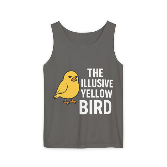 Whimsical Bird Tank Top - Fun Unisex Apparel for Summer, Casual Wear, Gifts for Bird Lovers, Unique Graphic Tees, Funny Summer Tanks