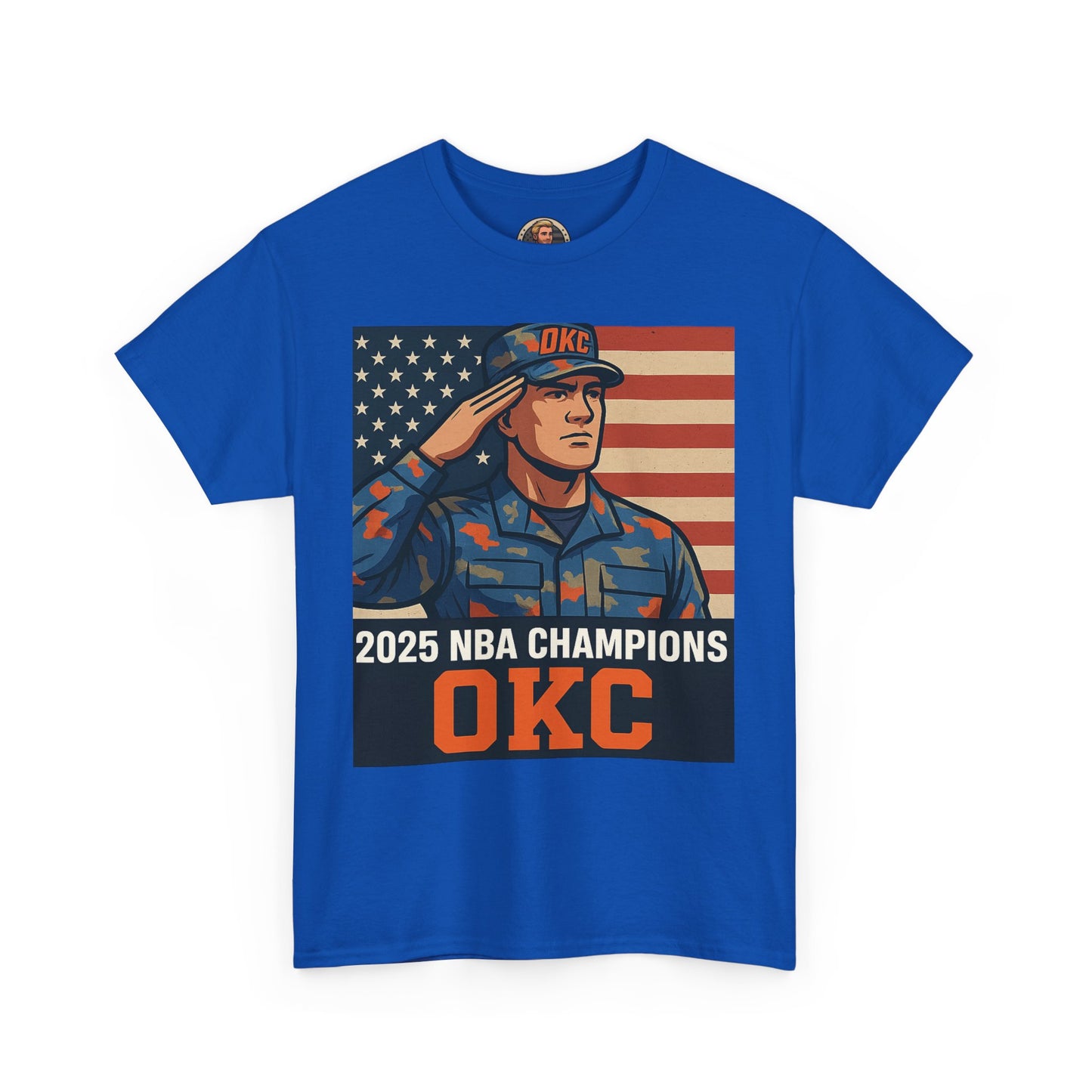 Unisex Heavy Cotton Tee | 2025 NBA Champions, Patriot Humor Shirt, U.S. Army Memes Apparel, Military Tee, Sports Fan Gifts
