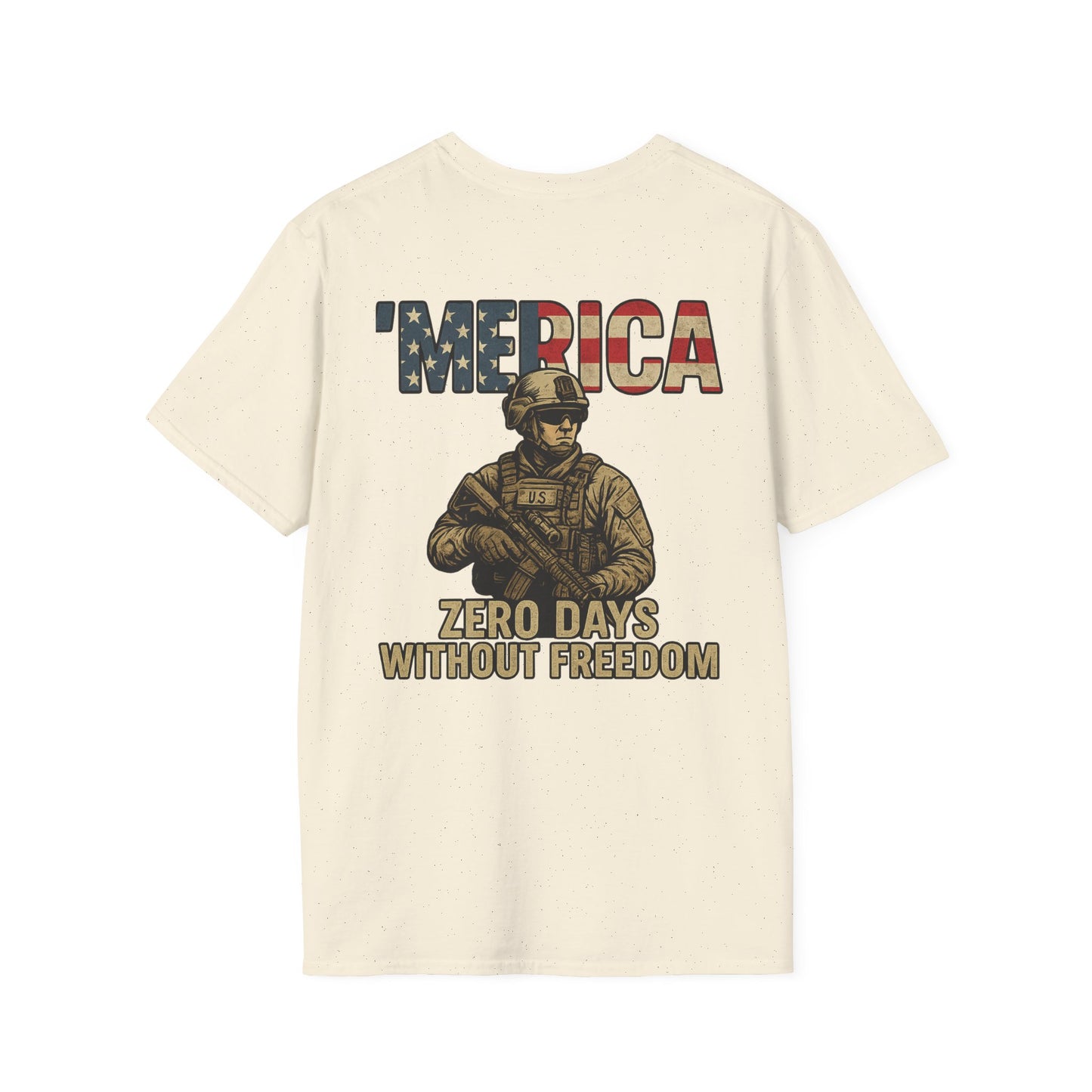 Patriotic Graphic Tee, Funny Army T-Shirt for Veterans, 4th of July Shirt, Memes Lover Gift, Casual Wear, Military Humor Apparel
