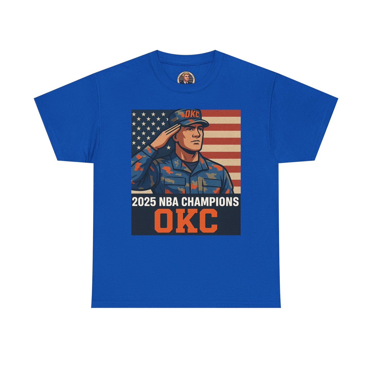 Unisex Heavy Cotton Tee | 2025 NBA Champions, Patriot Humor Shirt, U.S. Army Memes Apparel, Military Tee, Sports Fan Gifts