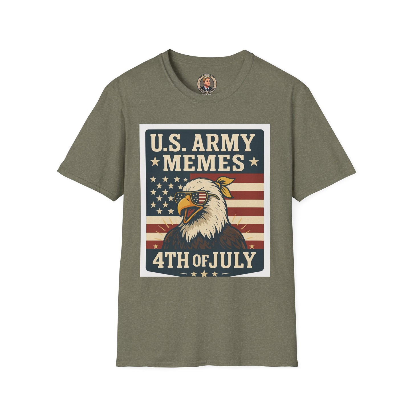 Patriotic Graphic Tee, Funny Army T-Shirt for Veterans, 4th of July Shirt, Memes Lover Gift, Casual Wear, Military Humor Apparel