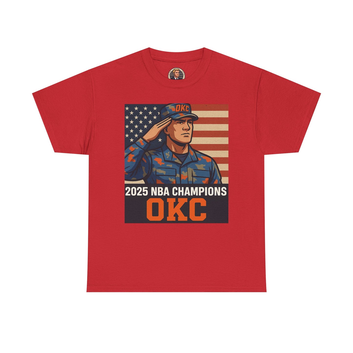 Unisex Heavy Cotton Tee | 2025 NBA Champions, Patriot Humor Shirt, U.S. Army Memes Apparel, Military Tee, Sports Fan Gifts